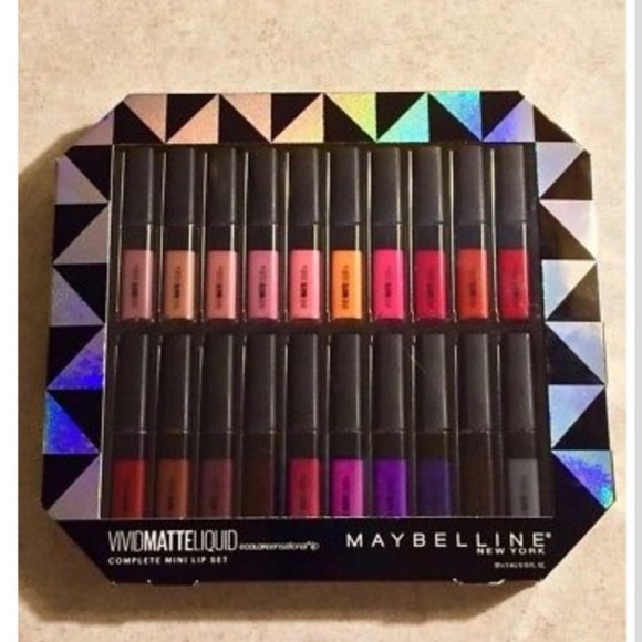 Maybelline Makeup Limited Edition Vivid Matte Liquid 20 Mini Lip Set Poshmark